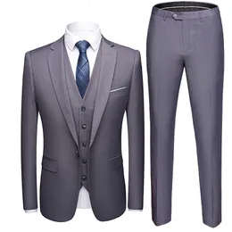 Mens Suits Blazers MenS Fashion Blazer Three Piece Slim Fit Designer Long Men Suit Hyfm020 221117