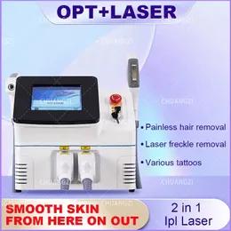 2023 novo laser 2 em 1 ipl opt elight nd-yag máquina de remoção de cabelo tatuagem remoção indolor permanente não invasivo segurança salão privado