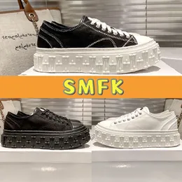 SMFK Compass Skater Casual Shoes Designer Low Platform Calfskin Sneaker Triple white black velvet Leather luxury women Sneakers top quality womens trainers