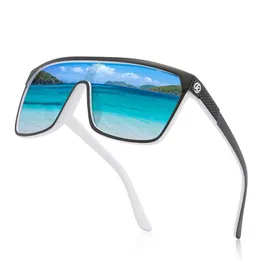 Eyewear ao ar livre Grande moldura de uma peça de vento brilhante Bright Film polarized Outdoor Riding Glasses