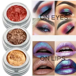 New designer luminous women monochrome wet eye shadow cosmetics glitter palette makeup liquid eyeshadow 14 colors2409