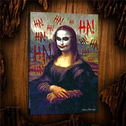 Joker-Mona Lisa HD Canvas Baskı Yeni Ev Dekorasyon Sanatı Resim Çevremsiz Frameed207b