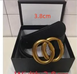 Kadınlar için moda toka kemerleri gerçek deri kemer genişliği 3.8 3.0 2.0cm 6styles, kutu tasarımcısı erkeklerle yüksek kaliteli kadın erkek kemerler