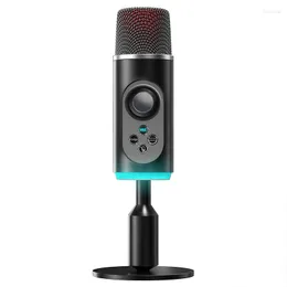 Microfones USB Professional Condenser Mic for PC Mac PS4 Computador Laptop Studio Singing Game Streaming Live Broadcast