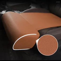 Bilstol täcker universal faux läderben lårstöd kudde kudde förlängda pad