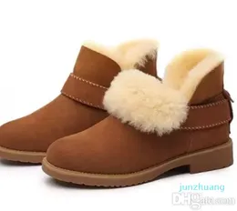 Designer -Snow Boots Martin Boots Women Boots Sapatos Classic Design New Top Top Real Australia Goat Skin Skil