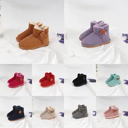 Kids Shoes Austrália Mini botas quentes meninas Sapato uggi Meias crianças Sneaker Baby Kid Juventude Designer de neve de neve de bota clássica infantis de infantis de inverno genuíno