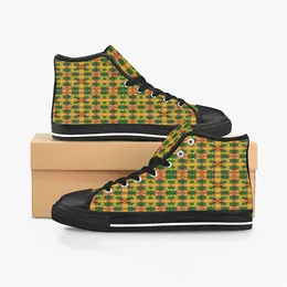 shoesCustom Shoes Canvas Drees Men Sneakers Women Fashion Black Orange Mid Cut Breathable Walking Jogging Color37992188