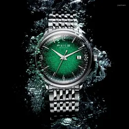 Relógios de pulso FEICE Relógios masculinos de marca superior Relógios de pulso mecânicos de luxo Aço inoxidável à prova d'água Moda masculina