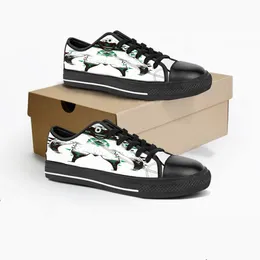 Aangepaste schoenen Klassiek canvas Laag uitgesneden Skateboard casual drievoudig zwart Accepteer maatwerk UV-printen lage heren dames sportschoenen Ademende kleur 400