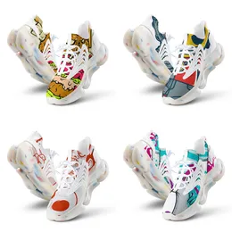 أحذية مخصصة DIY لأحذية الجري للنساء ، توفر صورًا لقبول تصميم التخصيص متعدد الألوان بالأبيض