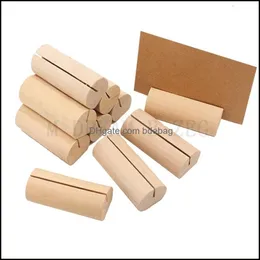 Decorazione per feste Segnaposto in legno Portacarte Base Nome Numeri da tavolo Memo Immagine P O Per matrimoni e feste Drop Delivery Home Garden F Dhs0U