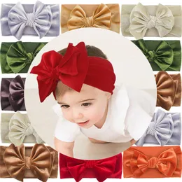 Baby-Haar-Accessoires, schöne goldene Samt-Haarschleifen, Stirnbänder, Kinder, elastisch, breit, Kopfbedeckung, Säuglings-Kopfbedeckung, Bandanas, zweilagig, 2605 E3