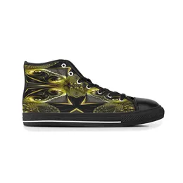 Gai DIY Custom Shoes Men Classic Canvas High Skatoboard Casual UV Printing Women Sports Shooleds Shoid