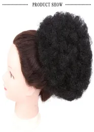 Mode schöner Donut Chignon Curly Synthetic Hair Bun Extensions Hochsteckfrisur in Haarpfichten 8inch 90G und 6 Zoll 45G8907738