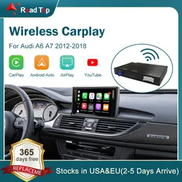 واجهة Apple Carplay Android Auto Interface لـ Audi A6 A7 2012-2018 مع وظائف لعب السيارات المرآة AirPlay