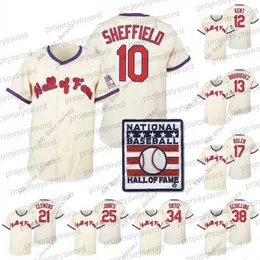 Camisas de beisebol 2022 Hall of Fame Jersey Gary Sheffield Jeff Kent Alex Rodriguez Billy Wagner Scott Rolen Todd Helton Roger Clemens Andruw Jones Barry Bonds