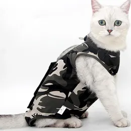 Kostiumy dla kotów profesjonalny kombinezon do odzyskiwania ran brzucha lub chorób skóry koty i psy po noszeniu piżamy