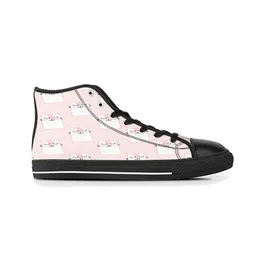 Scarpe personalizzate da uomo Designer Canvas Sneakers da donna Scarpe da ginnastica nere dipinte a mano Scarpe da ginnastica medie