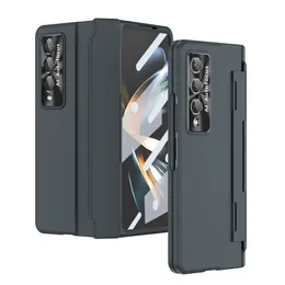 Armatura PC Case rigide per Samsung Galaxy Z Fold 4 Fold 3 5G Case Slot Glass Film Schermo Cover