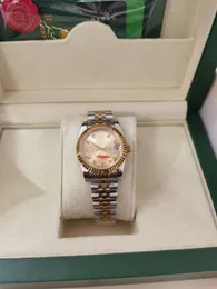 Orijinal kutu ile 41mm 36mm 31mm 26mm kadın Mans Saati DateJust 116233 Tarih Başkan 18K Altın Elmas Dial Dial Asya 2813 Hareket Mekanik Otomatik Adamın Saatleri