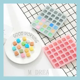 Baking Moulds 26 Letters Chocolate Mod Sile Ice Cube Maker Handwork Diy Baking Mods Cake Decoration Bakeware Kitchen Tools Drop Deli Dhnoq