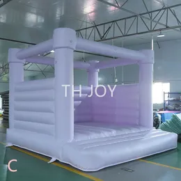 Free Delivery outdoor activities 13x13ft pastel purple inflatable bouncer birthday bounce house for party