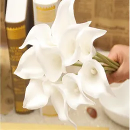 Симуляция каллая Lily Artificial Flower Pu Real Home украшение цветы свадебная вечеринка на день святого Валентина Bouquet Flowers Ga802057