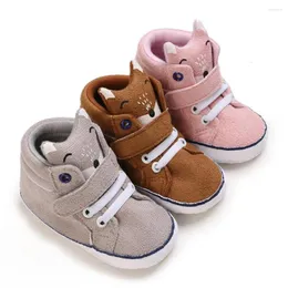 Pierwsze Walkers Boboro Autumn Spring Infant Sneakers Baby Sole Sole Non-Slip Buty Boys Girls Casual Prewalker Crib 0-18m