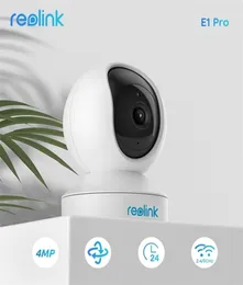 Câmeras de câmeras reolink 2k wi -fi câmeras pan inclinação 2way Audio Monitor de bebê Detecção de movimento 24G5GHz Smart Home Video Videoveillance E1 P