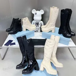Projektantka Rois Boots Women Nylon Kid -But Wojskowe botki inspirowane BOOTIE BOTIE ODPOWIEDZIALNE Luksusowe luksusowe botki obcasowe Monolith Botki