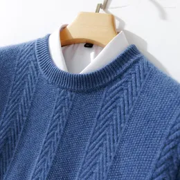 Maglioni da uomo 2022 Cashmere a maglia spessa Oneck Maglioni maschili Inverno a maniche lunghe Pullover caldi Abbigliamento da uomo