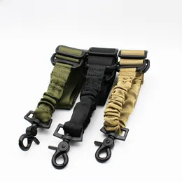 Cinghie elastiche tattiche per impieghi gravosi Tracolla a punto singolo regolabile in nylon Tracolla da caccia per softair Accessori per tiro