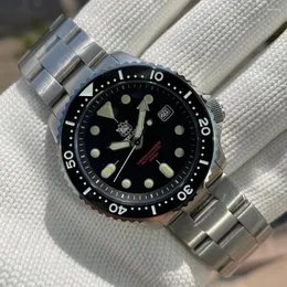 Wristwatches SD1996 STEELDIVE 316L Case NH35 Automatic Movement Ceramic Bezel 200M Waterproof Classic Dive Men Mechanical Watch