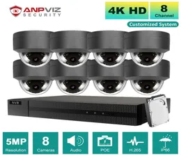 Hikvision OEM H265 NVR 4K 8CH 468pcs 5MP POE IP Camera OutdoorIndoor Security Systems Kit Motion Detection IP66 P2P Wireless K