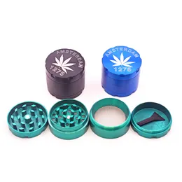 Mini de atacado 40mm 4 player 1275 Amsterdam Tobacco Grinder colorido fumando zicn liga de metal erva -meta