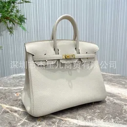 Birkinbag Aabkin Bags Once Hand Sewed Hs Hand-held Womens Bk25bk30togo Leather Swift Milkshake Platinum Large capacity ayw H8LR