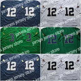 American College Football Wear ND #17 Jack Coan College #12 Tyler Buchner #23 Kyren Williams #25 Chris Tyree #16 Deion Colzie #3 Avery Davis #4 Kevin Austin Jr. #0 Brade