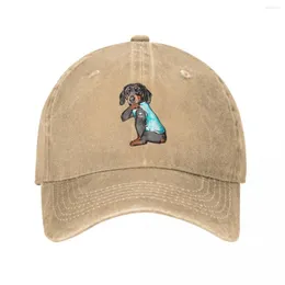 Basker dachshund hund tatuering jag ￤lskar mamma dogmom present baseball cap cowboy hatt toppade bebop hattar m￤n och kvinnor