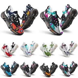 الأحذية الجمركية رجال نساء Runnings Shoe DIY Color14 Black White Blue Reds Reds Mens Mens Menseds Outdoors Sports Shooled Sneaker Trainer Walking Walking