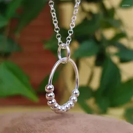 Подвесные ожерелья Вращение по борьбе с стрессом ожерелье для женщин винтаж спиральные бусинки из шарм-хереа