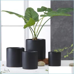 Planters POTS Dumb Light Flowerpot Kort design Ceramics Minimalism Home Decorations Eco Friendly Fashion Style Flower Potts 10 5XC DHM0H