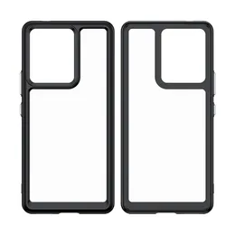 Casos de acr￭lico colorido para Vivo iqoo 10 9t Pro OnePlus Nord N10 5G Case de fronteira de telefone de choque robusta ￠ prova de choque