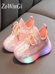 Size 2130 Light Up Shoes Sneakers for Toodlers Girls Antlippery Sneakers Buty Lead Damskie Shoes for Kids Boys with Light Q07296048571