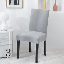 Stol täcker jacquard matstol tyg stretch pad sittplats tillbehör för bröllop el bankett möbelskydd