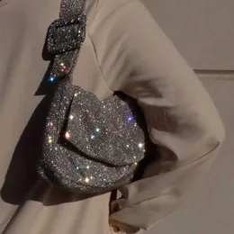 Torby na ramię dębia wieczorna torba na sprzęgło z koralikami kryształowe diamenty kolacja torebka ślubna torebka torebka designerka na ramię 221115