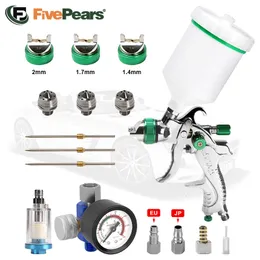 Spray Guns FivePears HVLP Paint Pneumatic Tool Nozzle Airbrush Profesional Accessories Kit Professional For Cars 221118