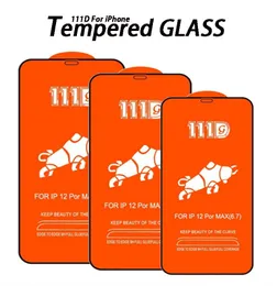 Full Cover Full Glue 111D Screen Protector For Samsung iPhone 14 Pro Max XR XS 11 12 13 Mini 9H Tempered Glass 7 8 Plus Protective Film