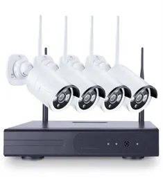 4PCS 4CH CCTV Wireless 720P NVR DVR 1 0MP IR Outdoor P2P Wifi IP Security Camera Video Surveillance US207P