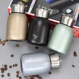 Water Bottles 300ml Mini Coffee Vacuum Flasks Lovely Stainless Steel Thermos Portable Travel Insulated Thermal 221118